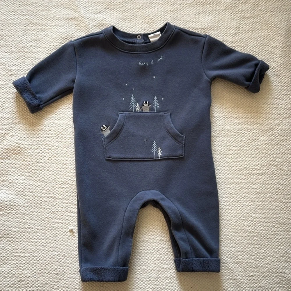 Baby Gap Cozy Sherpa Lined One-Piece